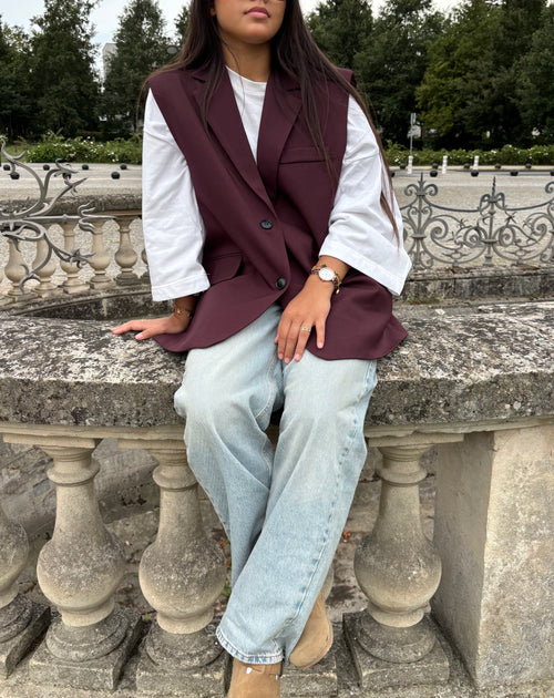 Burgundy blazer