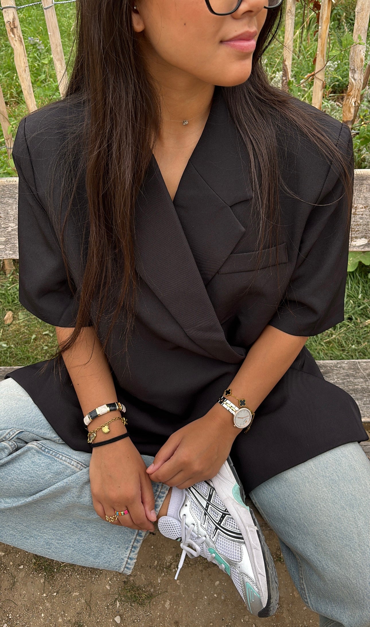 Black oversized blazer